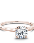 Lazare Kaplan Custom Jewellery - Engagement Ring Noam Carver 14kt Rose Gold Round Solitaire