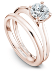 Lazare Kaplan Custom Jewellery - Engagement Ring Noam Carver 14kt Rose Gold Round Solitaire