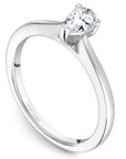 Crown Ring Jewellery - Engagement Ring Noam Carver 14kt White Gold 0.70ct Pear Solitaire