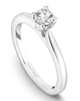 Crown Ring Jewellery - Engagement Ring Noam Carver 14kt White Gold 0.70ct Round Solitaire