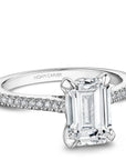 Touch of Gold Diamonds Jewellery - Engagement Ring Noam Carver 14kt White Gold 0.80ct Emerald Solitaire
