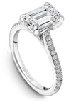 Touch of Gold Diamonds Jewellery - Engagement Ring Noam Carver 14kt White Gold 0.80ct Emerald Solitaire