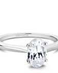 Touch of Gold Diamonds Jewellery - Engagement Ring Noam Carver 14kt White Gold Oval Solitaire