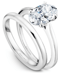 Touch of Gold Diamonds Jewellery - Engagement Ring Noam Carver 14kt White Gold Oval Solitaire