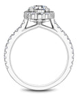 Touch of Gold Diamonds Jewellery - Engagement Ring Noam Carver 14kt White Gold Round Halo