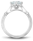 Touch of Gold Diamonds Jewellery - Engagement Ring Noam Carver 14kt White Gold Round Solitaire with Shoulder Diamonds