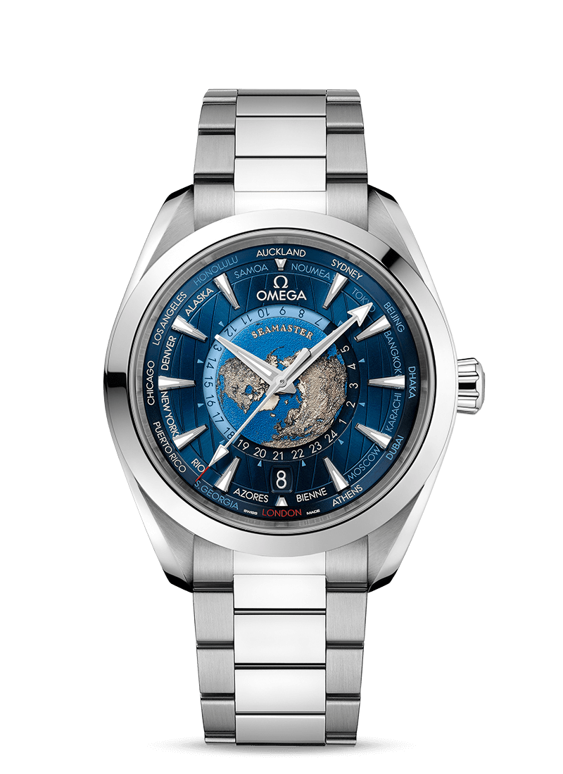 Omega Aqua Terra 150M GMT Worldtimer Co Axial 43mm 220.10.43.22.03.001