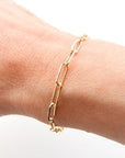 Rich Jewellery Jewellery - Bracelet Rich 14K Yellow Gold Medium Paperclip Link Bracelet 7.5"