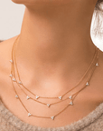 Roberto Coin Inc. Jewellery - Necklace Roberto Coin 18K Diamonds by the Inch Flower Station Necklace