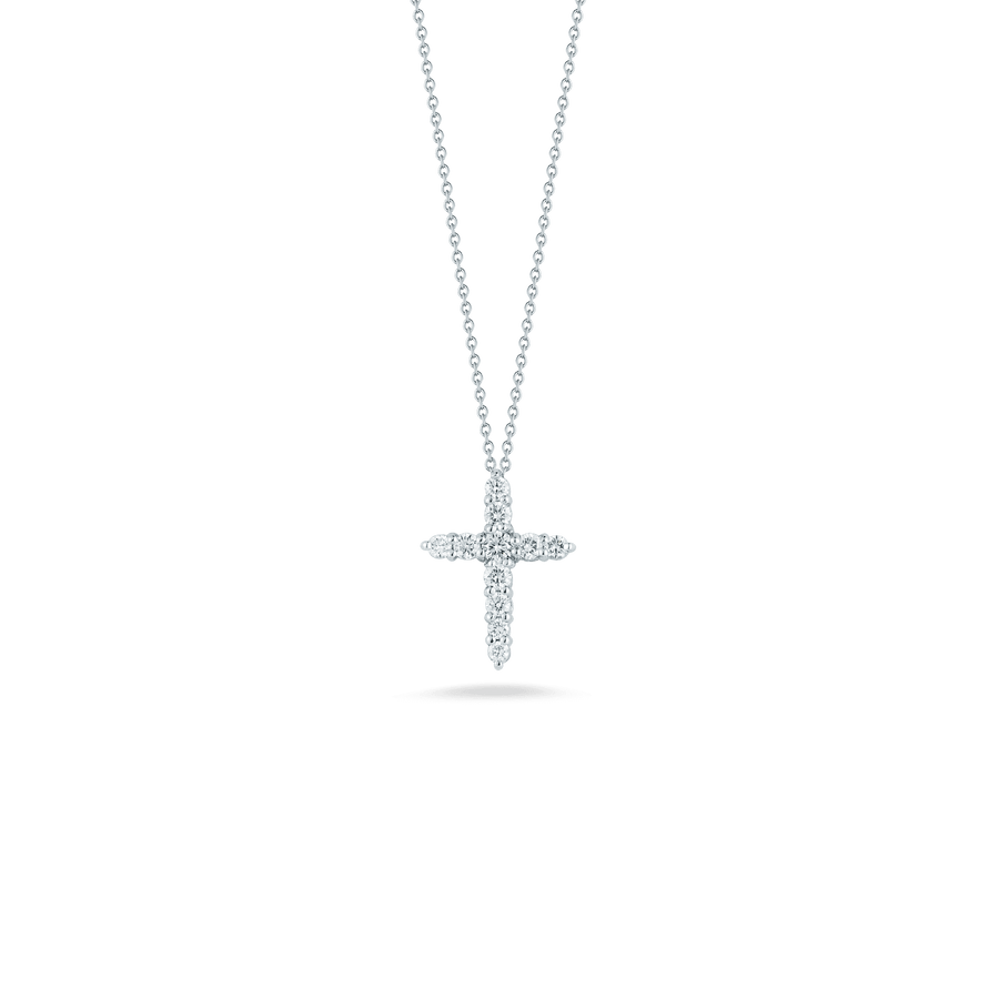 Roberto Coin Inc. Jewellery - Necklace Roberto Coin 18K White Gold Diamond Cross Necklace