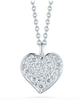 Roberto Coin Inc. Jewellery - Necklace Roberto Coin 18K White Gold Tiny Treasures Diamond Heart Necklace