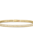 Roberto Coin Inc. Jewellery - Bracelet Roberto Coin 18k Yellow Gold Classic Diamond Collection Bezel Set Line Bracelet