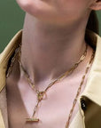 Roberto Coin Inc. Jewellery - Necklace Roberto Coin 18K Yellow Gold Lariat Paperclip Necklace