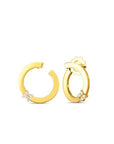 Roberto Coin Inc. Jewellery - Earrings - Stud Roberto Coin 18K Yellow Gold Love in Verona Diamond Circle Earrings