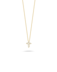 Roberto Coin Inc. Jewellery - Necklace Roberto Coin 18K Yellow Gold Mini Cross Diamond Necklace