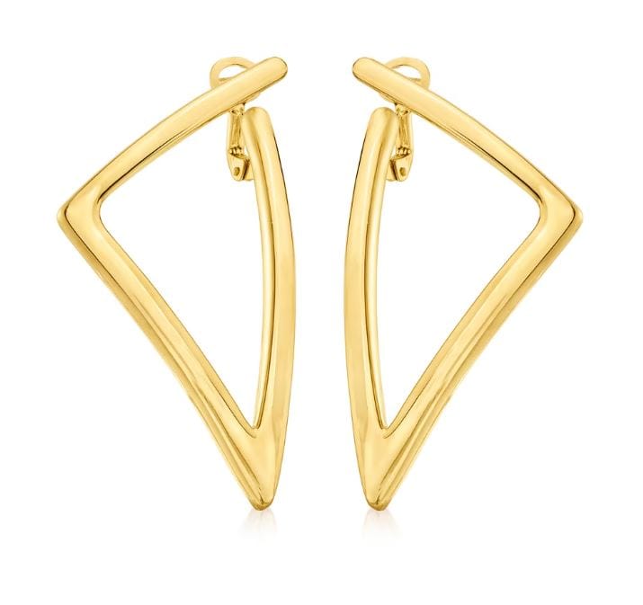 Roberto Coin 18K Yellow Gold Oro Triangular Earrings – Touch of