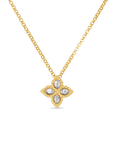 Roberto Coin Inc. Jewellery - Necklace Roberto Coin Princess Flower 0.04ct Small Diamond Pendant