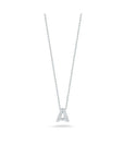 Roberto Coin Inc. Jewellery - Necklace Roberto Coin Tiny Treasures 18K White Gold Diamond Love Letter 'A' Necklace