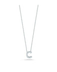 Roberto Coin Inc. Jewellery - Necklace Roberto Coin Tiny Treasures 18K White Gold Diamond Love Letter 'C' Necklace