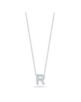 Roberto Coin Inc. Jewellery - Necklace Roberto Coin Tiny Treasures 18K White Gold Diamond Love Letter 'R' Necklace