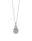 Simon G Jewellery - Necklace Simon G 18K White Gold Diamond Halo Necklace