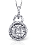 Simon G Jewellery - Necklace Simon G 18K White Gold Diamond Halo Necklace