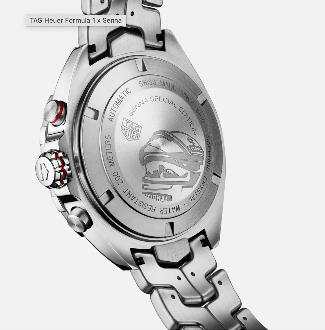 Tag heuer formula 1 sales calibre 16 senna edition