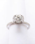 Touch of Gold Diamonds Jewellery - Engagement Ring Touch of Gold 18K White Gold 0.81ct Round Brilliant Halo Engagement Ring