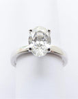 Touch of Gold Diamonds Jewellery - Engagement Ring Touch of Gold Platinum 1.20ct Oval Diamond Solitaire Ring