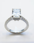 Touch of Gold Diamonds Jewellery - Engagement Ring Touch of Gold Platinum 2.14ct Radiant Cut Hidden Halo Diamond Engagement Ring