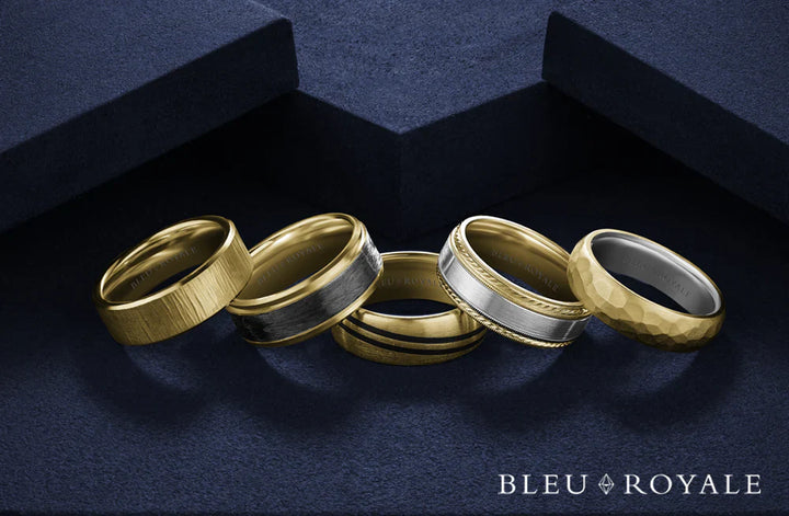 Bleu Royal Wedding Bands