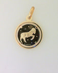 Rich Jewellery Jewellery - Necklace 10K Yellow Gold Aries Zodiac Disc Pendant