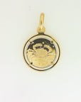 Rich Jewellery Jewellery - Necklace 10K Yellow Gold Cancer Zodiac Disc Pendant