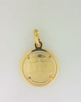 Rich Jewellery Jewellery - Necklace 10K Yellow Gold Libra Zodiac Disc Pendant