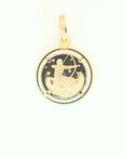 Rich Jewellery Jewellery - Necklace 10K Yellow Gold Sagittarius Zodiac Disc Pendant