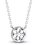 SC Jewellery - Necklace 14K White Gold 0.20ctw Diamond Halo Necklace