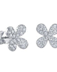 SC Jewellery - Earrings - Stud 14K White Gold 1.04ctw Diamond Flower Studs