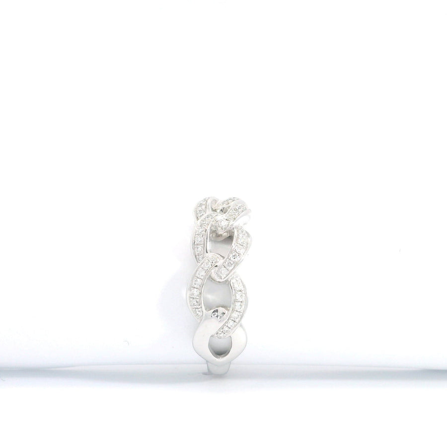 Backes & Strauss Jewellery - Rings 14K White Gold Diamond Chain Link Ring