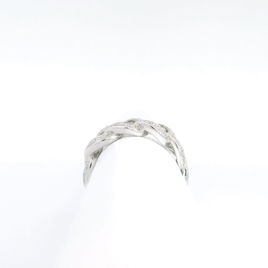 Backes & Strauss Jewellery - Rings 14K White Gold Diamond Chain Link Ring