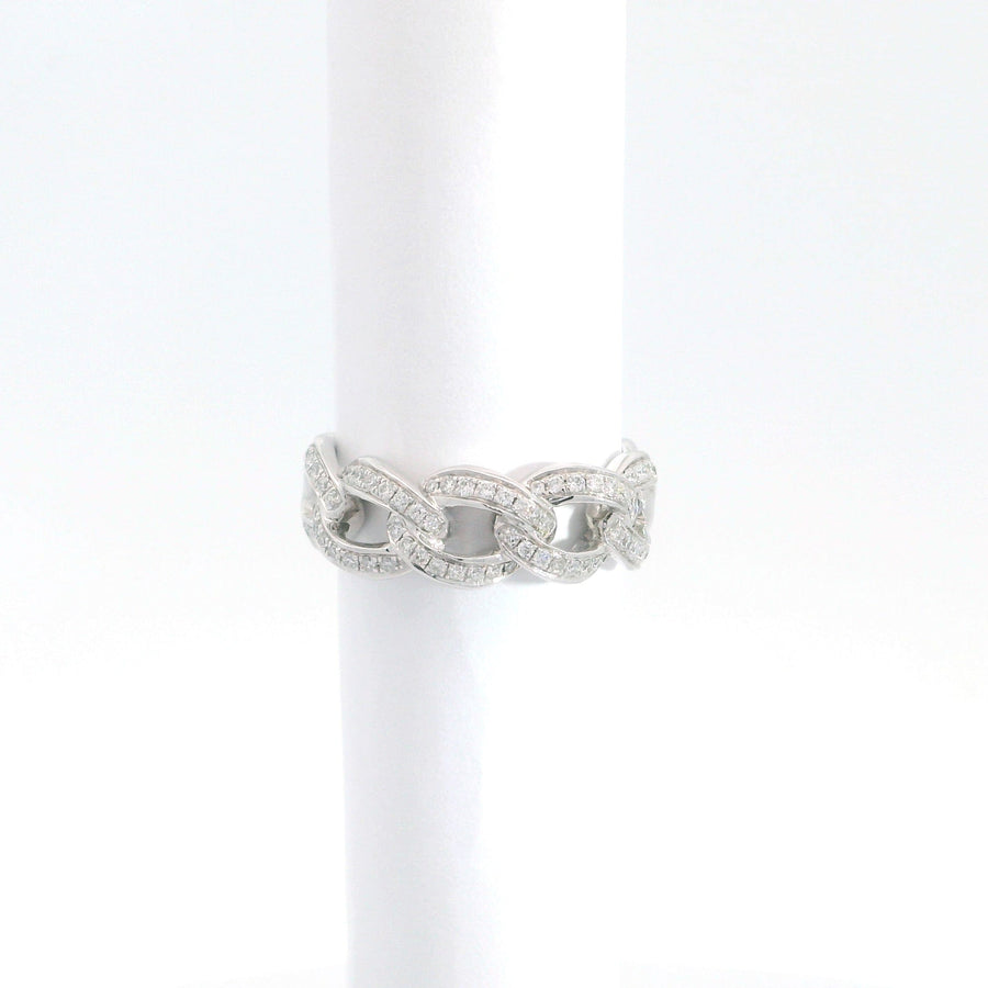 Backes & Strauss Jewellery - Rings 14K White Gold Diamond Chain Link Ring