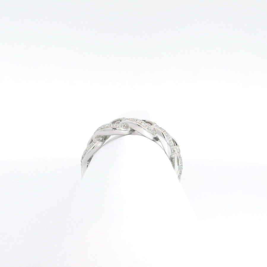 Backes & Strauss Jewellery - Rings 14K White Gold Diamond Chain Link Ring