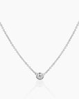 Backes & Strauss Jewellery - Necklace 14K White Gold Small Diamond Solitaire Necklace