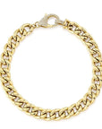 SC Jewellery - Bracelet 14K Yellow Gold 0.25 Diamond Pave Lobster Clasp Bracelet