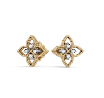 Roberto Coin Inc. Jewellery - Earrings - Stud 7772717AJERX RC 18KTT Sm Principessa Dia Stud Earrings