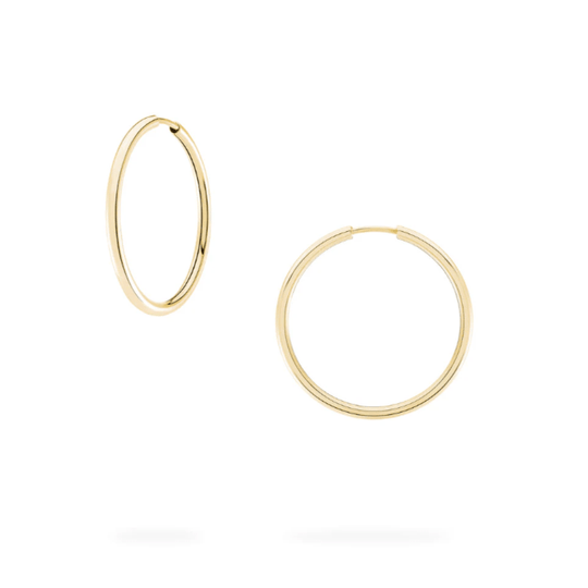Birks 18K Yellow Gold Hoop Earrings