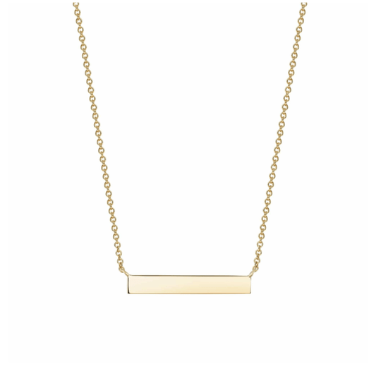 Birks 18k Yellow Gold Bar Necklace