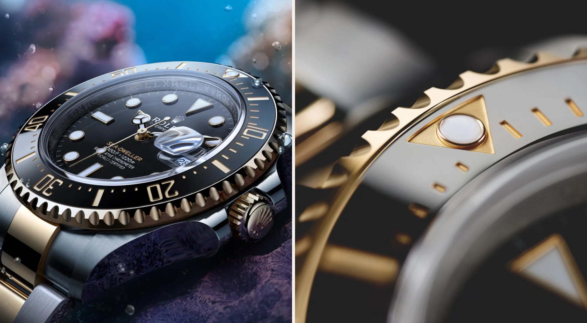 rolex sea-dweller watches - touch of gold