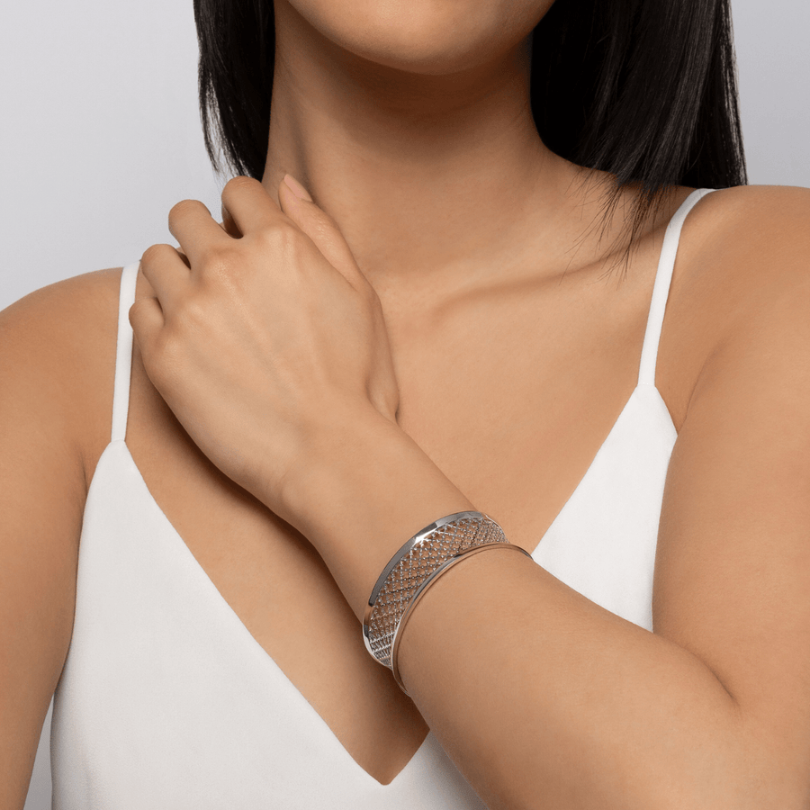 Birks Unclassified Birk Muse Pattern Cuff Bracelet