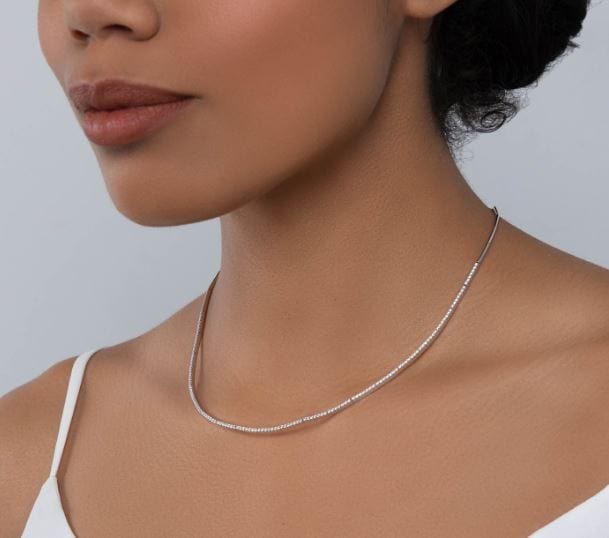 Birks Jewellery - Necklace Birks 18K White Gold Rossee du Matin Diamond Necklace