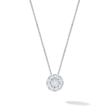 Birks Jewellery - Necklace Birks 18K White Gold Snowflake Diamond Cluster Necklace